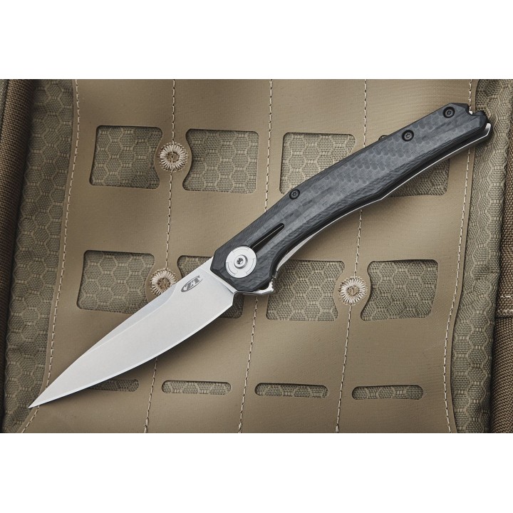 Couteau Zero Tolerance Model 0707 Manche F/Carbone/Titane Lame CPM-20CV Framelock Clip Made USA ZT0707 - Livraison Gratuite