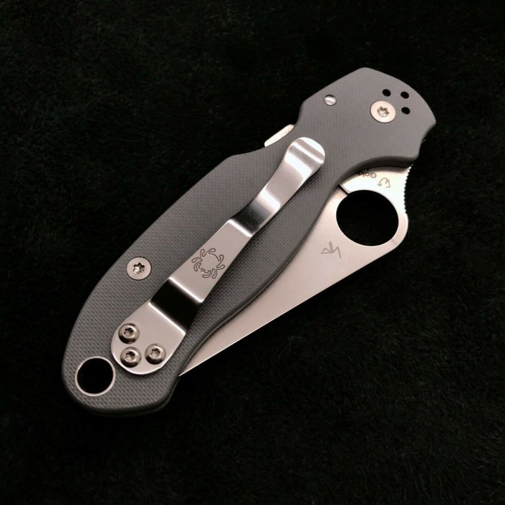 Couteau Spyderco Para 3 Compression Lock Gray Lame Acier Maxamet Manche G10 Clip Made In USA SC223GPDGY - Livraison Gratuite
