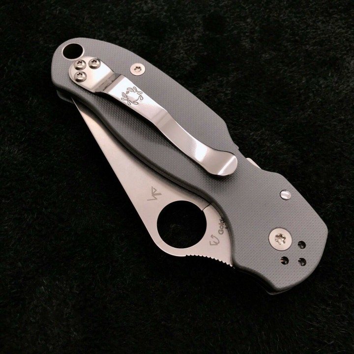 Couteau Spyderco Para 3 Compression Lock Gray Lame Acier Maxamet Manche G10 Clip Made In USA SC223GPDGY - Livraison Gratuite