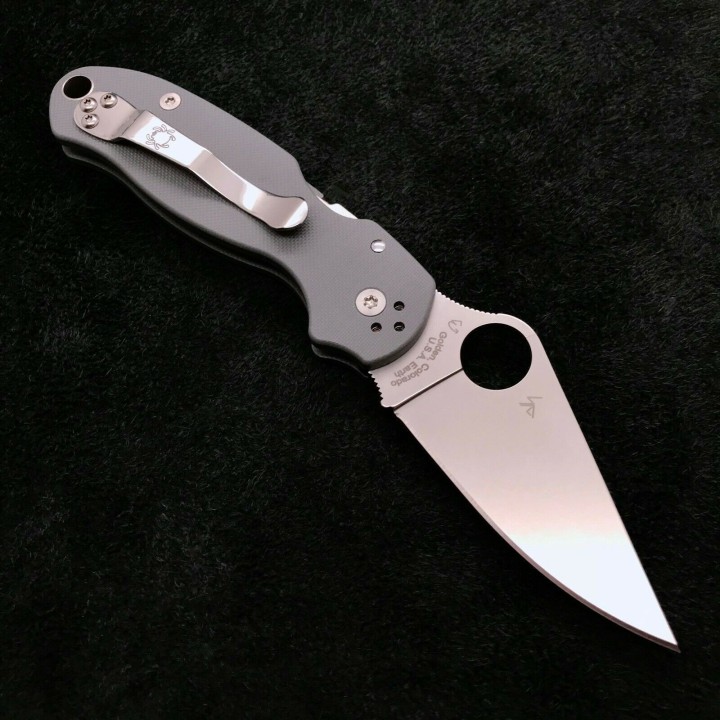 Couteau Spyderco Para 3 Compression Lock Gray Lame Acier Maxamet Manche G10 Clip Made In USA SC223GPDGY - Livraison Gratuite