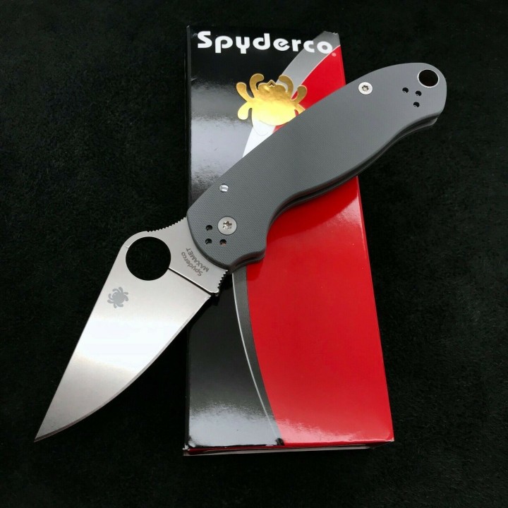 Couteau Spyderco Para 3 Compression Lock Gray Lame Acier Maxamet Manche G10 Clip Made In USA SC223GPDGY - Livraison Gratuite