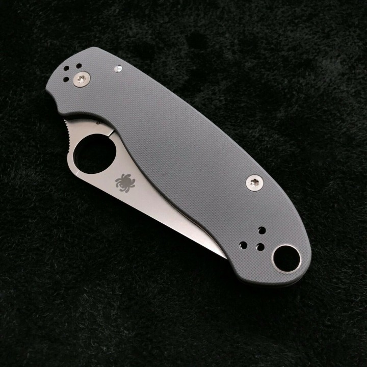 Couteau Spyderco Para 3 Compression Lock Gray Lame Acier Maxamet Manche G10 Clip Made In USA SC223GPDGY - Livraison Gratuite