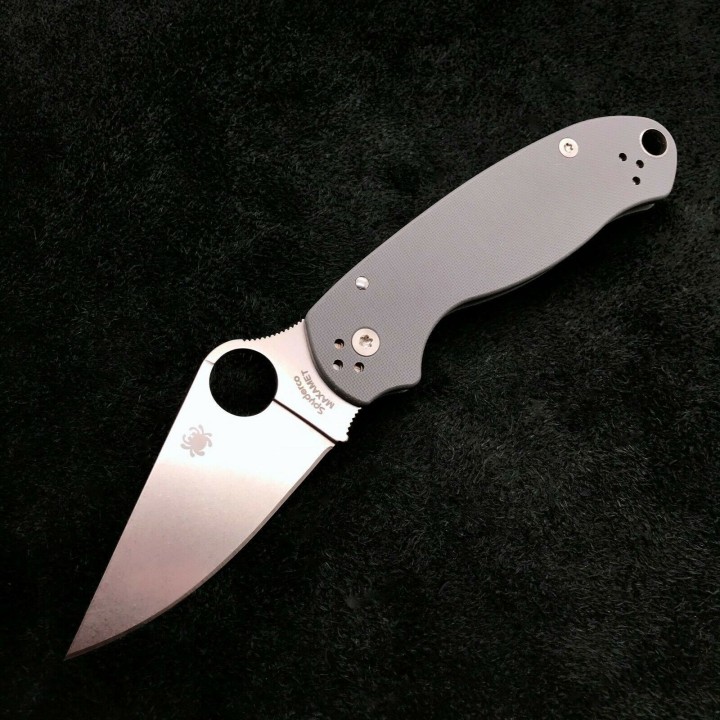Couteau Spyderco Para 3 Compression Lock Gray Lame Acier Maxamet Manche G10 Clip Made In USA SC223GPDGY - Livraison Gratuite