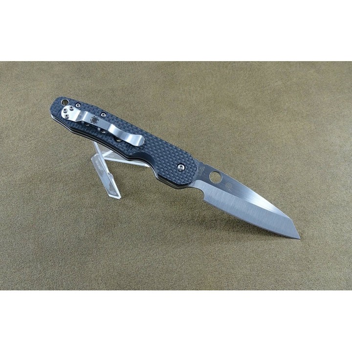 Couteau Spyderco Smock Compression Lock Lame Acier S30V Manche G-10/FCarbone Clip SC240CFP - Livraison Gratuite