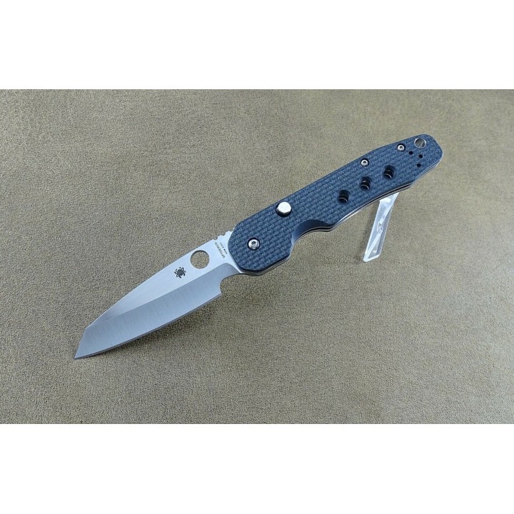 Couteau Spyderco Smock Compression Lock Lame Acier S30V Manche G-10/FCarbone Clip SC240CFP - Livraison Gratuite