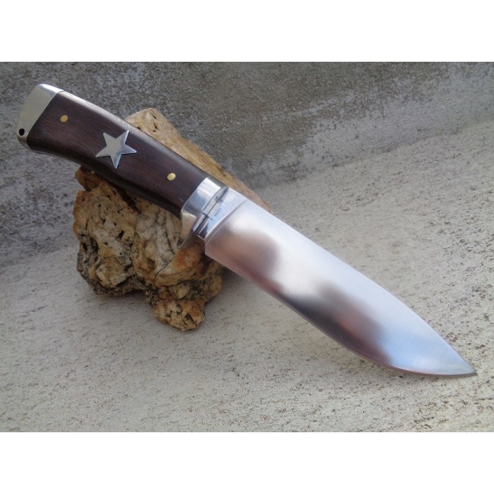 FSHP027 Couteau Frost Cutlery Fixed Blade Pakkawood 3Cr13 Blade Wood Handle Nylon Sheath - Livraison Gratuite