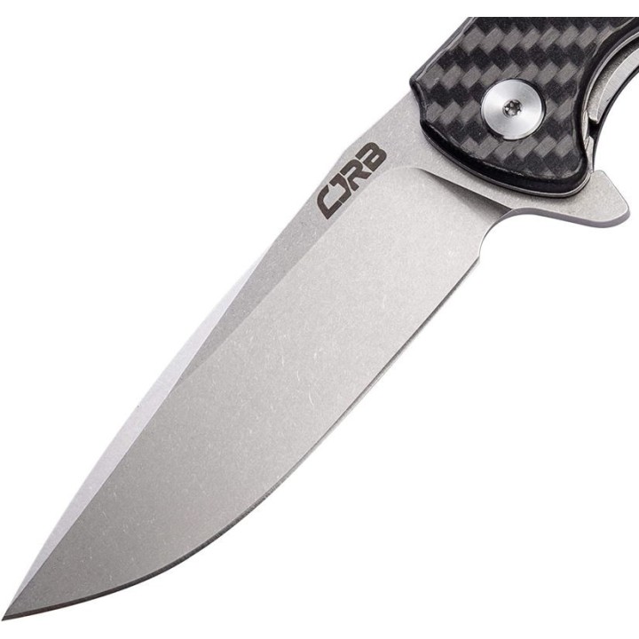 Couteau CJRB Taiga Carbon Fiber Lame Acier D2 Manche Fibre de Carbone J1903CF Linerlock Clip - Livraison Gratuite