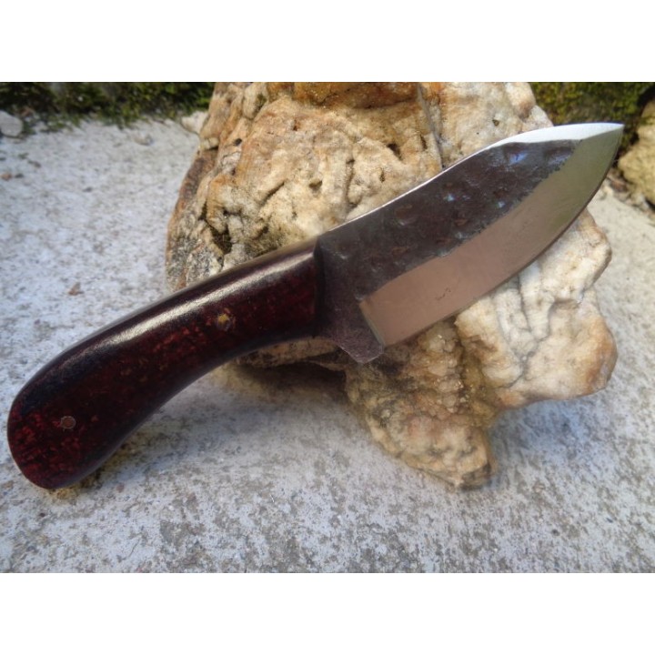 Lot de 3 Couteau Bushcraft Skinner Lame Acier Carbone 1055 Manche Micarta Etui Cuir PA203423 - Livraison Gratuite