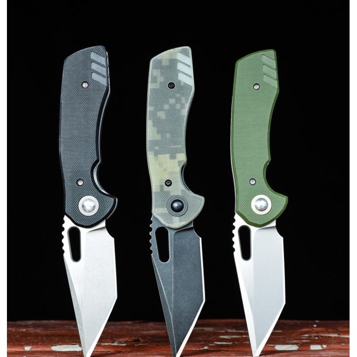 Couteau Bladerunners Systems Nomad Black Lame Tanto Acier CPM-S35VN Manche G10 Linerlock Clip BRS006 - Livraison Gratuite