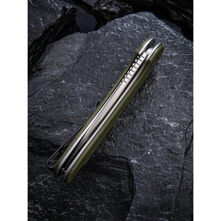 Couteau CIVIVI Elementum Green Lame Acier D2 Manche G-10 Linerlock Clip CIVC907E - Livraison Gratuite