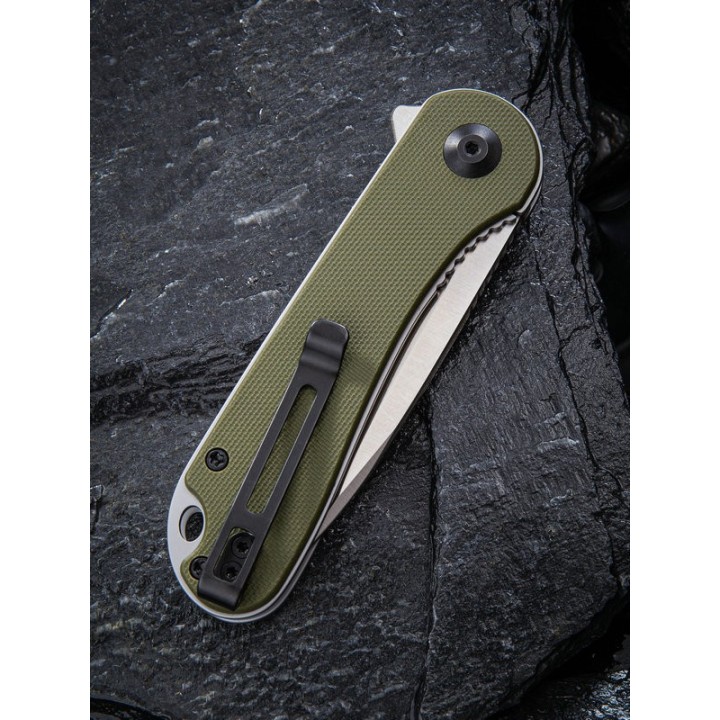 Couteau CIVIVI Elementum Green Lame Acier D2 Manche G-10 Linerlock Clip CIVC907E - Livraison Gratuite