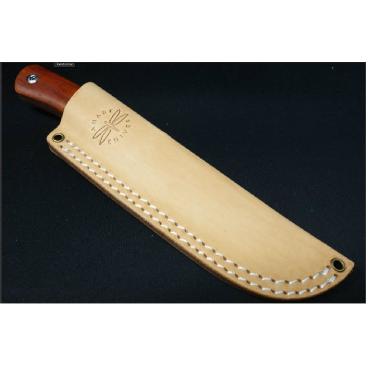 Couteau Duro Expedition One Lame Acier Böhler K110 Manche Ebène Etui Cuir AMR202003 - Livraison Gratuite