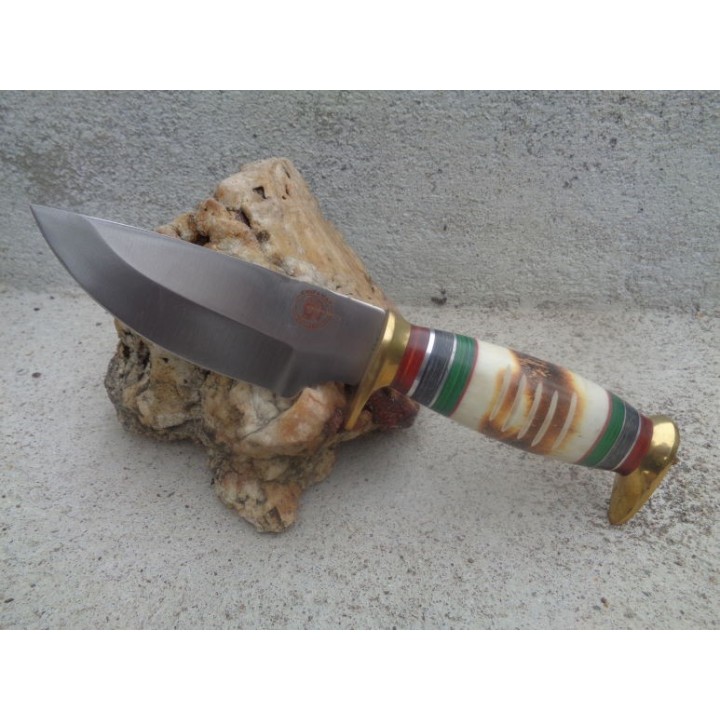 Couteau Poignard Frost Cutlery Chipaway Torchbone Lame Acier Carbone Manche Os Etui Cuir FCW1120TB - Livraison Gratuite