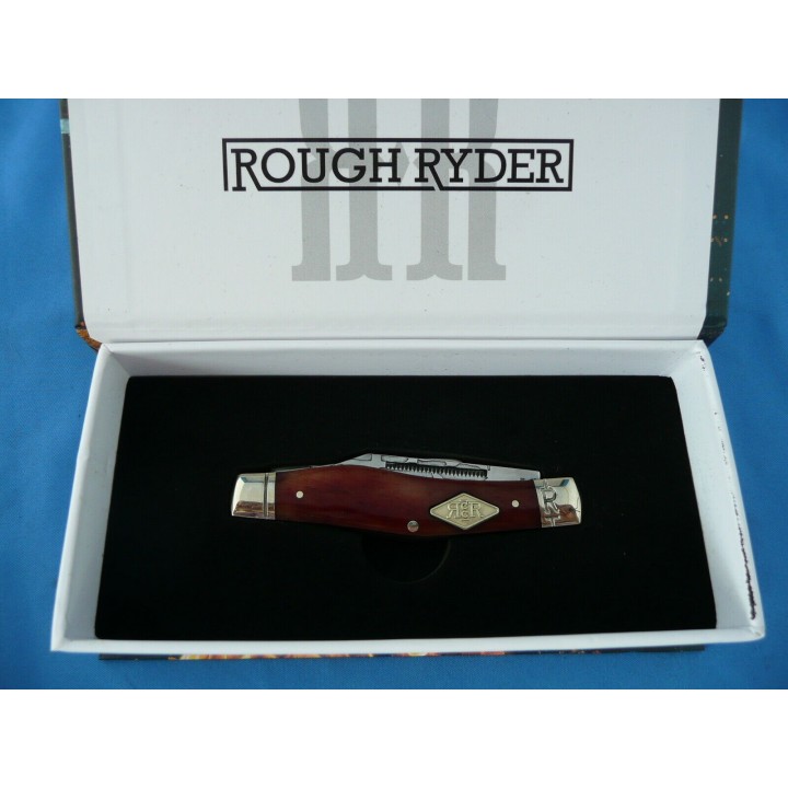 RR1977 Couteau Rough Rider Heavy Forge Stockman Lames Forgées Manche Os - Livraison Gratuite