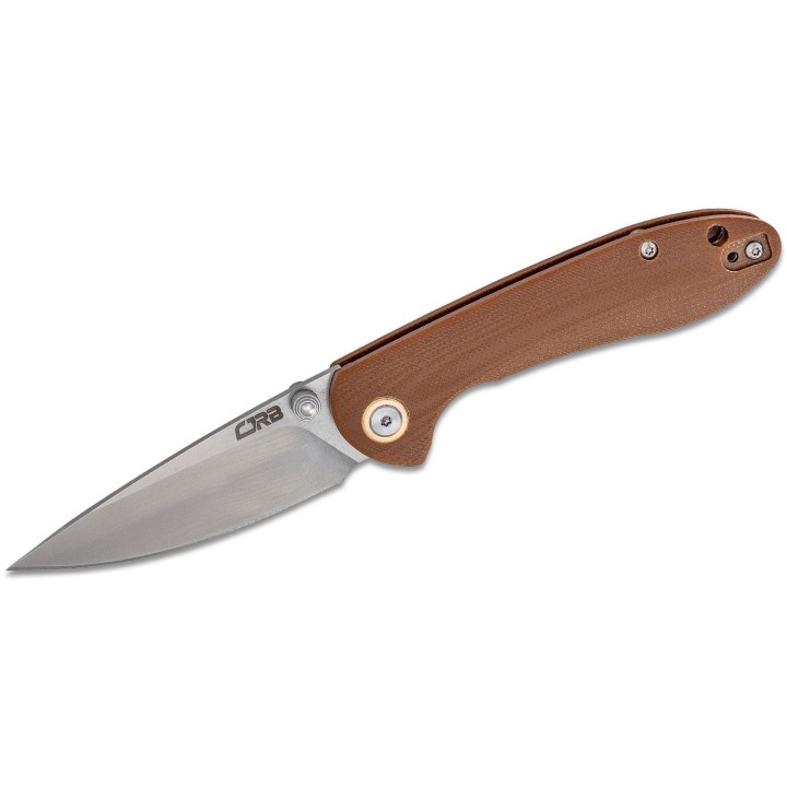 Couteau CJRB Small Feldspar Brown Lame Acier D2 Manche G10 LinerLock Clip J1912SBNC - Livraison Gratuite