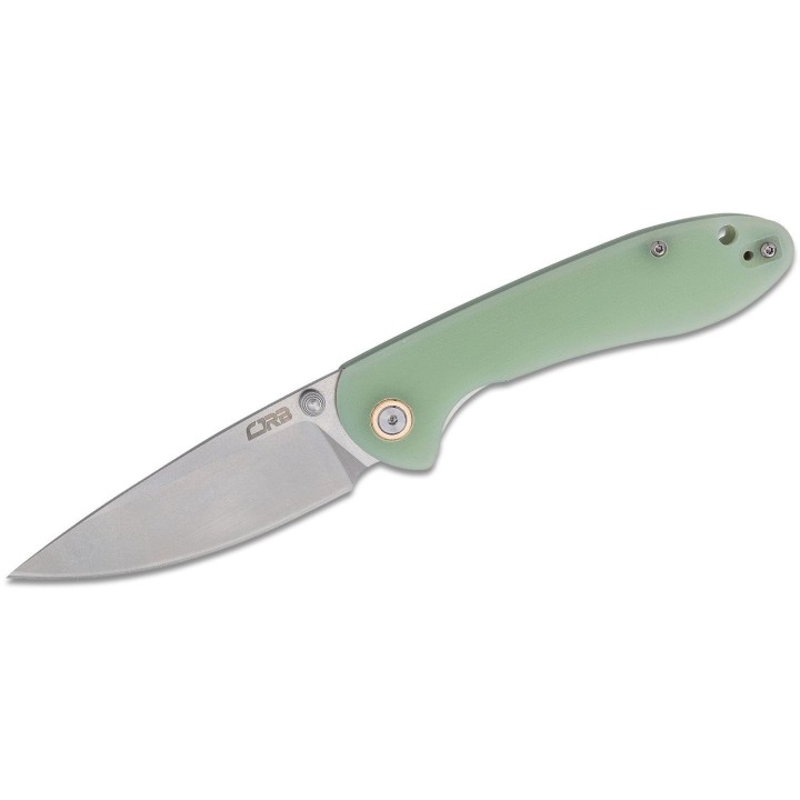 Couteau CJRB Feldspar Translucent Lame Acier D2 Manche Jade G10 LinerLock Clip J1912NTG- Livraison Gratuite