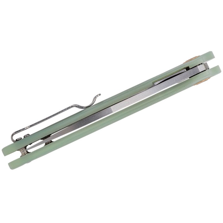 Couteau CJRB Agave Jade Lame Acier D2 Manche G10 Linerlock Clip J1911NTG - Livraison Gratuite