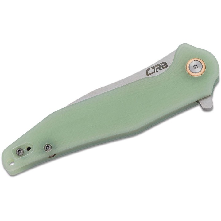 Couteau CJRB Agave Jade Lame Acier D2 Manche G10 Linerlock Clip J1911NTG - Livraison Gratuite