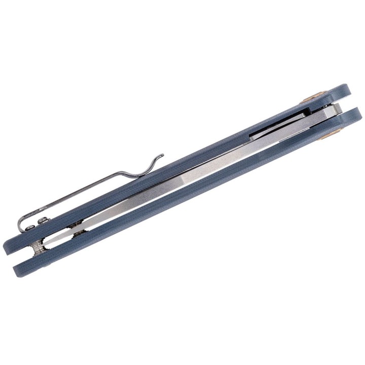 Couteau CJRB Agave Blue/Gray Lame Acier D2 Manche G10 Linerlock Clip J1911GYC - Livraison Gratuite