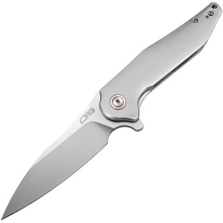 Couteau CJRB Agave Gray Lame Acier D2 Manche Aluminium Linerlock Clip J1911ALC - Livraison Gratuite