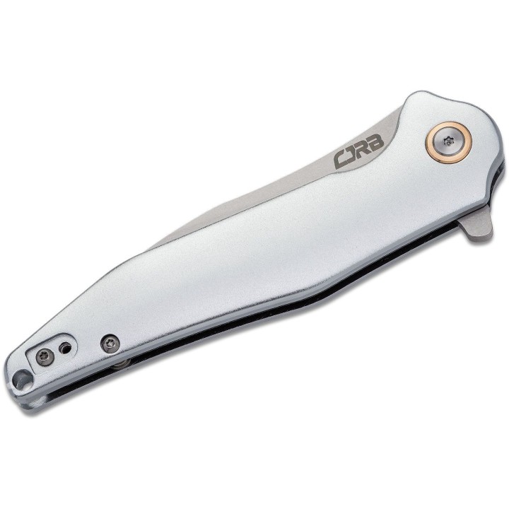 Couteau CJRB Agave Gray Lame Acier D2 Manche Aluminium Linerlock Clip J1911ALC - Livraison Gratuite