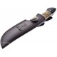 Couteau de Chasse Elk Ridge Hunter Manche en bois différents Acier 440 Housse Cuir ER073 - Livraison Gratuite