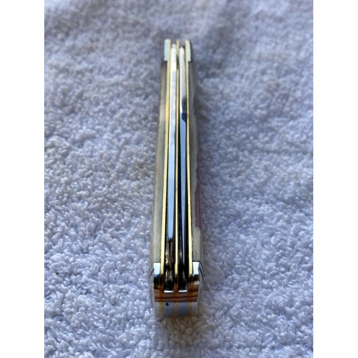 Couteau Rough Rider Appaloosa Trapper Bone Lames Acier 440 Manche Os  RR1406 - Livraison Gratuite
