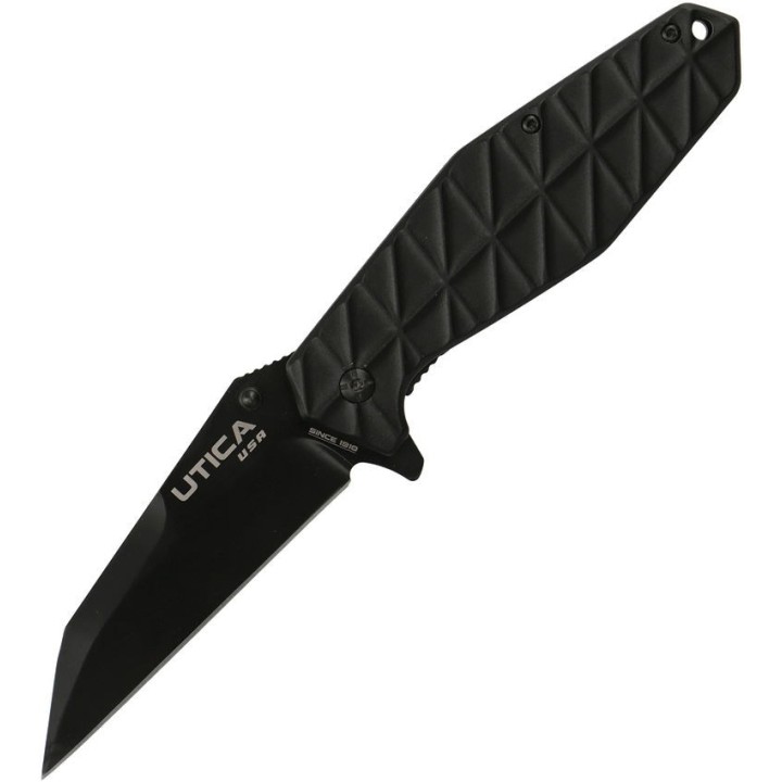 Couteau Utica React Lame Acier 8Cr13MoV Manche Aluminium Clip UTK911217CP - Livraison Gratuite
