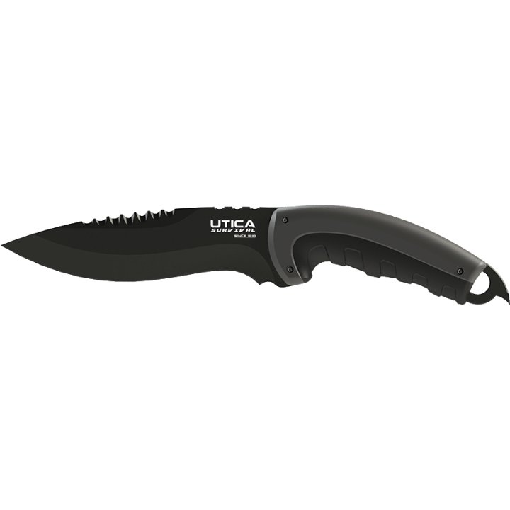 Couteau Utica Timber Tamer III Lame Acier 8Cr13MoV Manche Polymère Etui Nylon UTK911307CP - Livraison Gratuite