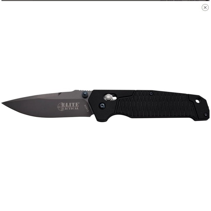 Couteau Elite Tactical Rapid Lock Lame Acier 8Cr13MoV Manche G10 Clip ET1016DBSO - Livraison Gratuite