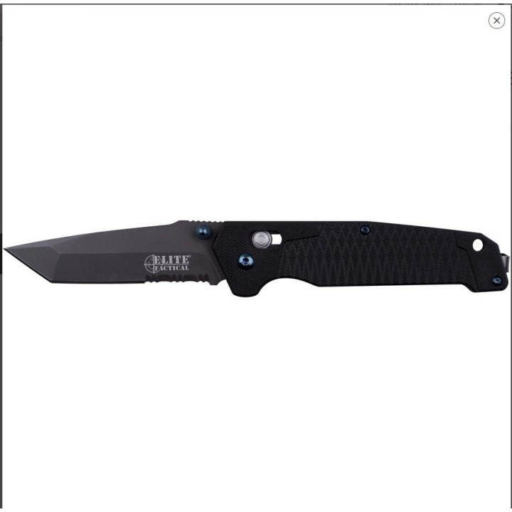 Couteau Elite Tactical Rapid Lock Lame Tanto Acier 8Cr13MoV Manche G10 Clip ET1016TBSO - Livraison Gratuite