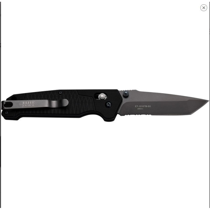 Couteau Elite Tactical Rapid Lock Lame Tanto Acier 8Cr13MoV Manche G10 Clip ET1016TBSO - Livraison Gratuite