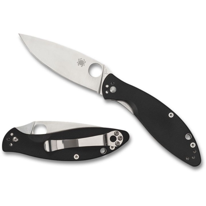 Couteau Spyderco Astute Lame Acier 8Cr13MoV Manche G10 Linerlock Clip SC252GP - Livraison Gratuite
