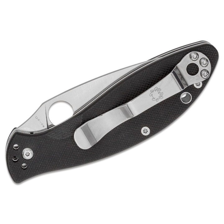 Couteau Spyderco Astute Lame Acier 8Cr13MoV Manche G10 Linerlock Clip SC252GP - Livraison Gratuite