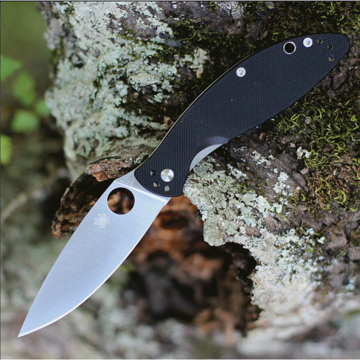 Couteau Spyderco Astute Lame Acier 8Cr13MoV Manche G10 Linerlock Clip SC252GP - Livraison Gratuite