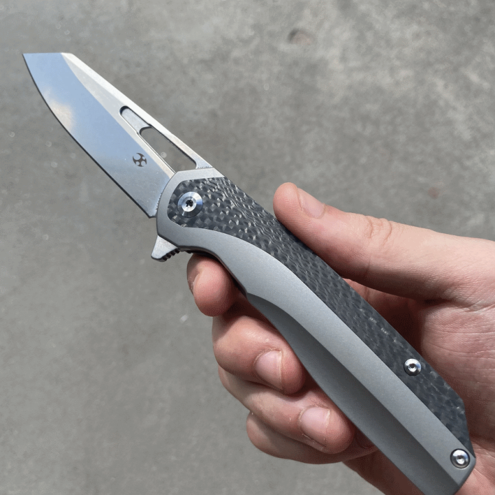 Couteau Kansept Shard Manche Titane/FCarbone Lame CPM-S35VN Ball Bearing K1006A5 - Livraison Gratuite