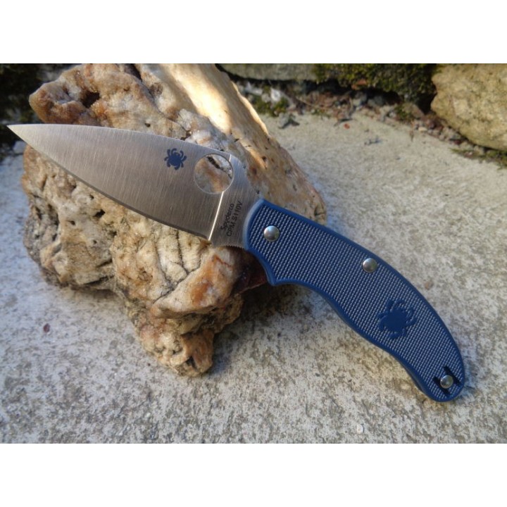 Couteau Spyderco UK Penknife Acier CPM S110V Manche FRN Made In USA SC94PDBL - Livraison Gratuite