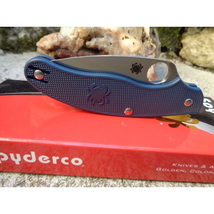 Couteau Spyderco UK Penknife Acier CPM S110V Manche FRN Made In USA SC94PDBL - Livraison Gratuite