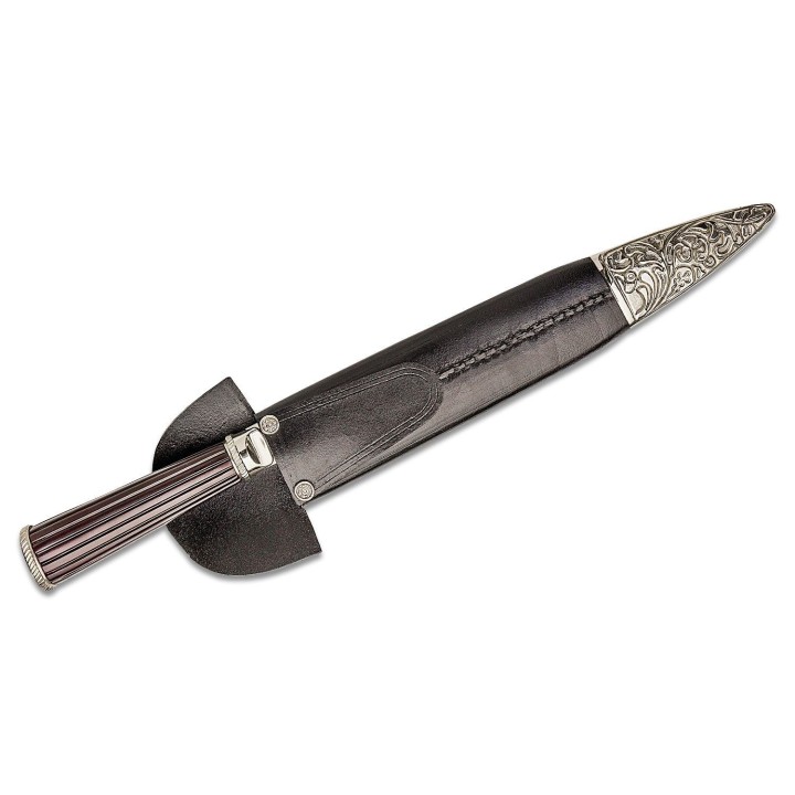 Couteau de Gauchos Cold Steel Facon Lame Acier Carbone 1090 Manche Bois Etui Cuir CS88CLR1 - Livraison Gratuite