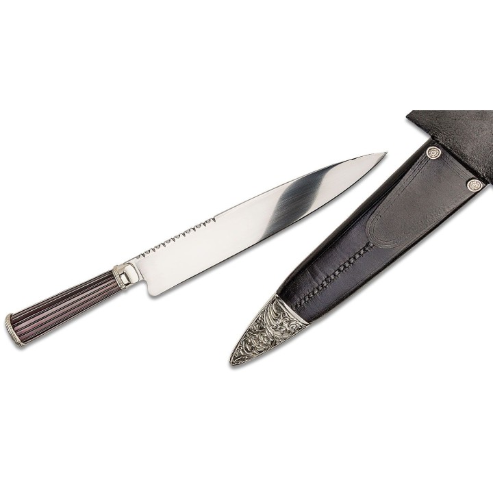 Couteau de Gauchos Cold Steel Facon Lame Acier Carbone 1090 Manche Bois Etui Cuir CS88CLR1 - Livraison Gratuite