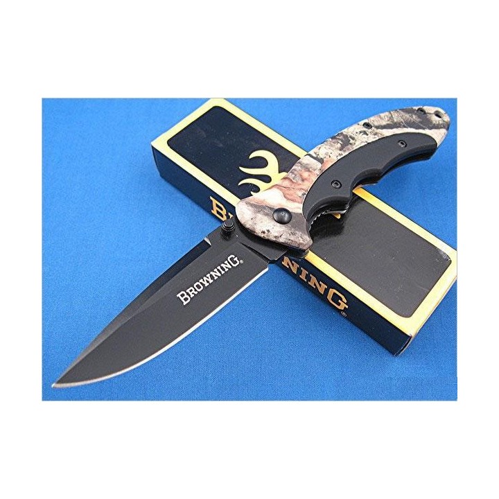 Couteau Pliant de Chasse BROWNING BR276 CAMO