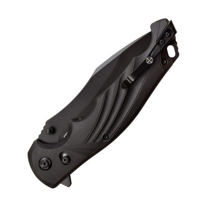 Couteau Elite Tactical The Conqueror Lame Acier 8Cr13MoV Manche FRN Clip ETFDR010BK - Livraison Gratuite
