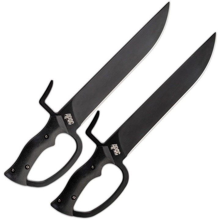 Couteaux APOC Butterfly Swords Lame Acier 9260 Manche G10 Etui Kydex DRK35590 - Livraison Gratuite