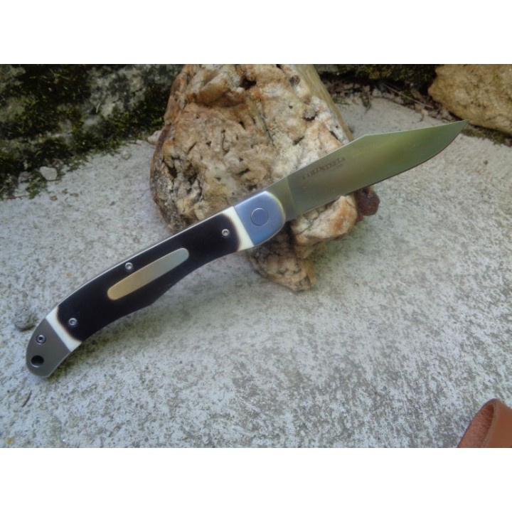 Couteau Cold Steel Ranch Boss II Lame Acier SK-5 Manche Fake Bone Linerlock Etui Cuir CS20NPM1 - Livraison Gratuite