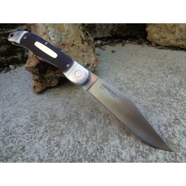 Couteau Cold Steel Ranch Boss II Lame Acier SK-5 Manche Fake Bone Linerlock Etui Cuir CS20NPM1 - Livraison Gratuite