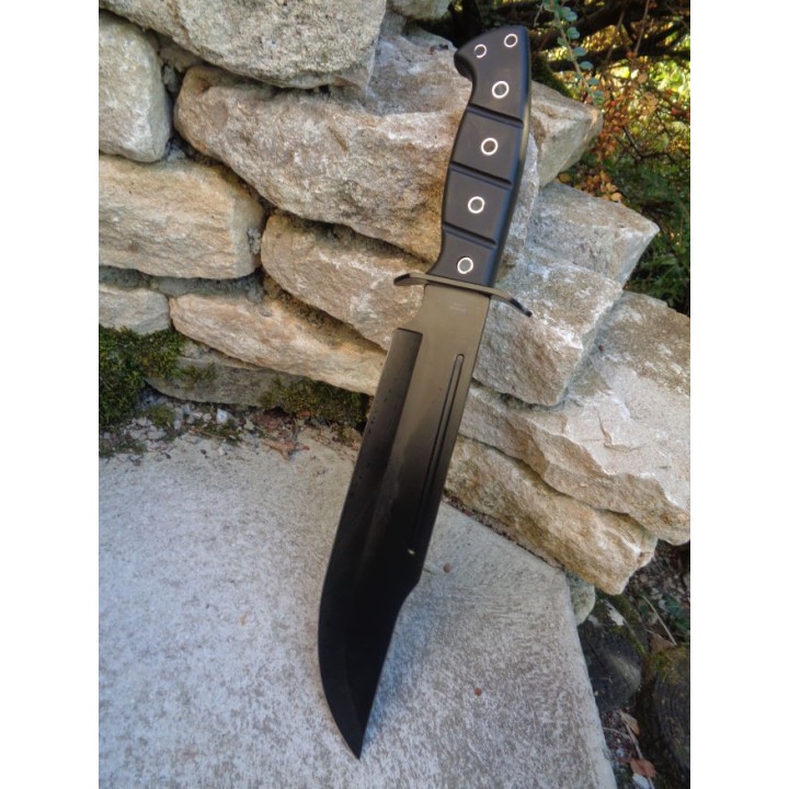 Couteau de Chasseur de Croco Bowie Survival Sabre de Pirate Lame Acier 3Cr13 Etui Nylon CN211514PL - Livraison Gratuite