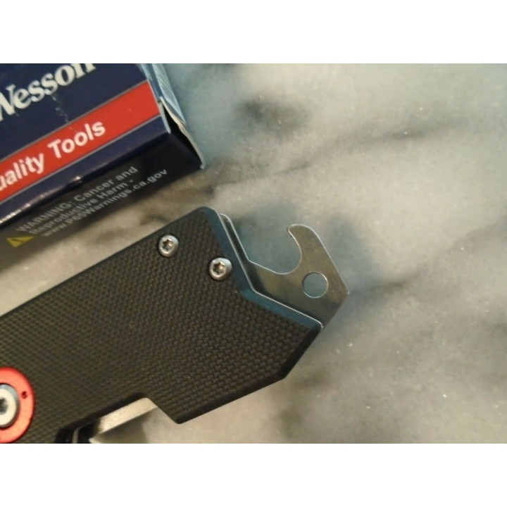 Couteau Pince Billets Smith&Wesson Benji Lame Tanto Acier 8Cr13MoV Manche G10 SW1122566 - Livraison Gratuite