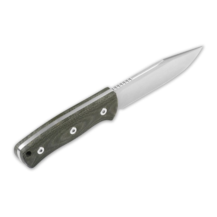 Couteau de Survie QSP Knife Bison Lame Acier D2 Manche Green Micarta Etui Kydex QS134C - Livraison Gratuite