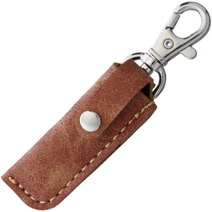 Couteau Traditionnel Japonais Higonokami SK Folder Brass Lame SK5 Manche Laiton Etui Cuir HIGO01BRS - Livraison Gratuite