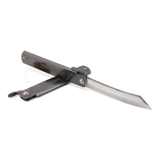 Couteau Higonokami N°4 Folder Black Lame SK5 Manche Acier Japan HIGO04BL - Livraison Gratuite